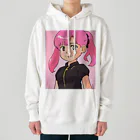 ワンダーワールド・ワンストップのピンク髪の女の子④ Heavyweight Hoodie