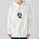 にゃんたれのグレーマーブル・ハチワレ仔猫コレクション Heavyweight Hoodie