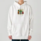 ワワジジドットクラブのドットヒーローになる野菜達A Heavyweight Hoodie