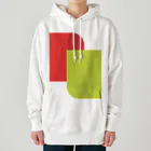 minimaltのミニマリズムデザインな気分　モダン赤と黄 Heavyweight Hoodie