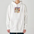 木馬の三毛猫ちゃん Heavyweight Hoodie