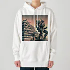 こまイヌ屋たちの小田原城ロボ Heavyweight Hoodie