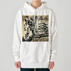 こまイヌ屋たちの彦根城ロボ Heavyweight Hoodie