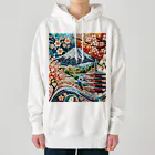 kageblogの日本の伝統と美しさを象徴するモザイクアート Heavyweight Hoodie