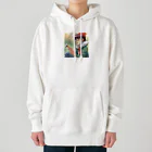 AI美女王国のドット絵のゆうこちゃん Heavyweight Hoodie