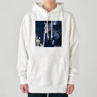 ZZRR12の「深夜の邂逅：猫耳の不思議な出会い」 Heavyweight Hoodie