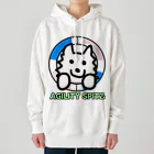 ehime@けだま&もち＆すみのAGILITY SPITZ「タイヤからこんにちは！」 Heavyweight Hoodie