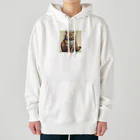 machakooのぽっちゃり猫 Heavyweight Hoodie