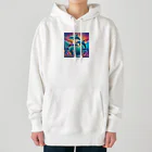 スプラッシュルークのイルカのイラストグッズ Heavyweight Hoodie