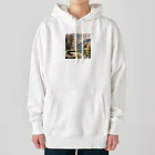 maikoのショップの静かな川辺の風景 Heavyweight Hoodie