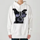 dogstagram.jpのサングラスをかけた犬 Heavyweight Hoodie