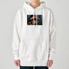 ファンシーTシャツ屋のメルヘンで毒がありそうなキノコ Heavyweight Hoodie