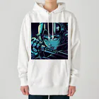 kangekiのサイバーパンクサムライガールNo.5 Heavyweight Hoodie