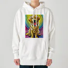 Paonのズーのダイナミック・ゴールデンレトリバーくん２ Heavyweight Hoodie