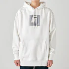 ブサカワ二頭身アニマルくんのブサカワ二頭身アニマル3 Heavyweight Hoodie