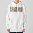 花柄グッズ専門店の淡い花柄 上品 大人っぽい Heavyweight Hoodie