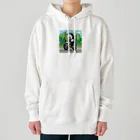 Tomochan商店のパンダがロードレーサーに Heavyweight Hoodie