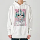 AI-srt-designのスウィート・ミント・ドリーミング・ガール Heavyweight Hoodie