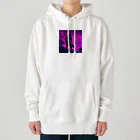 AnKatsuの都会を目指すアライグマ Heavyweight Hoodie