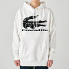 ファンシーTシャツ屋のトライバルクロコダイル Heavyweight Hoodie