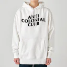 YaHabibi ShopのAnti Colonial club　パレスチナ解放のためのもの Heavyweight Hoodie