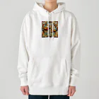 テケテケのキリンのステンドグラス柄グッズ Heavyweight Hoodie