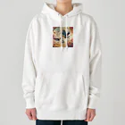 にくまるショップの賑鳥 Heavyweight Hoodie