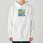 どうぶつやのハワイ　サーフィン Heavyweight Hoodie