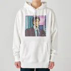 なお（ｻﾗﾘｰﾏﾝ）＠AI使って情報発信中の夕焼けサラリーマン Heavyweight Hoodie