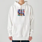 yumiceのice meets オリガミイルカ Heavyweight Hoodie