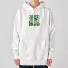 yuhi04のパラグライダーの猿 Heavyweight Hoodie