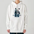 waterpandaのパンダの水遊び Heavyweight Hoodie