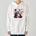 waterpandaのパンダと桜 Heavyweight Hoodie