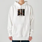 クロスクリエイティブの本を読んでいるトラ Heavyweight Hoodie