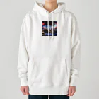 motsunabeeのonsen, 温泉, blue onsen Heavyweight Hoodie