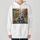 イヅミのお店のミニチュアシュナウザーと魔法の村 Heavyweight Hoodie