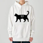 Teatime ティータイムの黒猫は見ていた　ねこ Heavyweight Hoodie