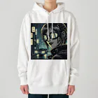 kangekiのサイバーパンクガールNo.33 Heavyweight Hoodie