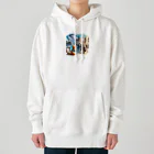 えほんのふんわりぺーじのフクの時間旅行 Heavyweight Hoodie