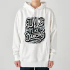 Kuris-DesignのLiving is like Dancing. ヘビーウェイトパーカー