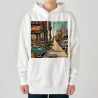 American Comic StyleのAmerican Comic City Landscape 3 Heavyweight Hoodie