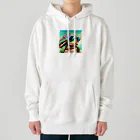 mimittuのサングラスをかけたイケメンカメ太郎 Heavyweight Hoodie