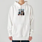 jkmurataのパールネックレス大好きなカッコいいねこがシドニーオペラハウス前にて Heavyweight Hoodie