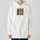 bigbamboofamilyのステンドガラス Heavyweight Hoodie