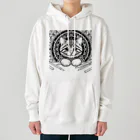 にくきゅう299のArabesque Serenade: A Cat's Melody Heavyweight Hoodie