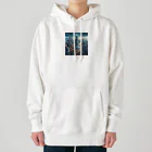 不思議なくうかんの現代版バベルの塔 Heavyweight Hoodie