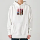 AQUAMETAVERSEの桜並木　なでしこ1478 Heavyweight Hoodie