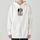 AQUAMETAVERSEの女性と白い花　なでしこ1478 Heavyweight Hoodie