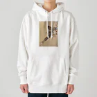 public2024の桜の枝にいたきじ (1887 - 1945) Heavyweight Hoodie