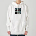 namuhatimanの空を飛ぶコウモリ Heavyweight Hoodie